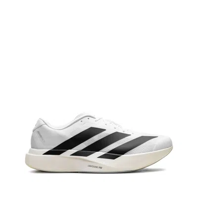 Adidas Originals Adidas Adizero Evo White Sneakers With Signature 3-stripes In Gray