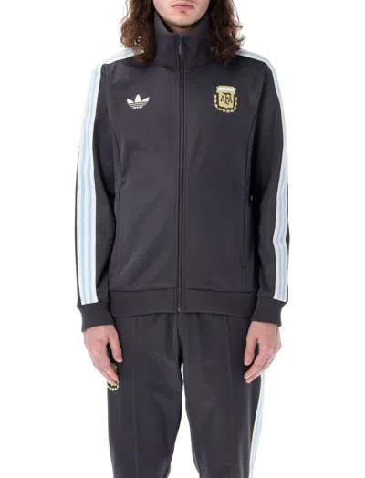 Adidas Originals Soccer Argentina Beckenbauer Track Jacket In Black