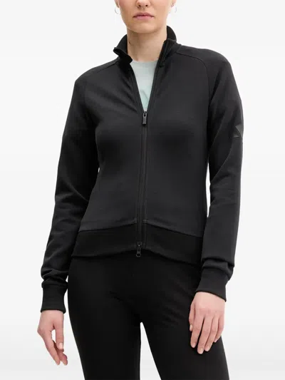 Adidas Originals Soft Lux Slim High-neck Sweatshirt In Black