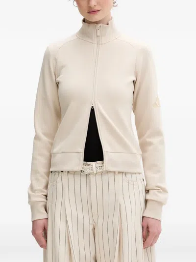Adidas Originals Soft Luz Logo-patch Zip-up Sweatshirt In Multi