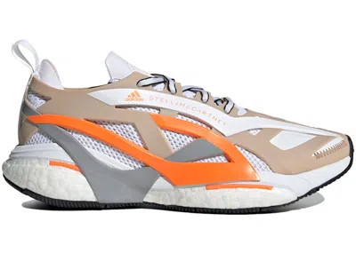 Pre-owned Adidas Originals Solarglide Stella Mccartney (women's) Sneakers In Ash Pearl/cloud White/signal Orange