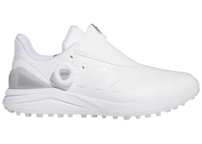 Pre-owned Adidas Originals Solarmotion Boa 24 Spikeless Golf (women's) Sneakers In Cloud White/silver Metallic