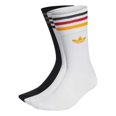 Adidas Originals Solid Crew Socklogo 13 In White