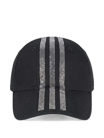 Adidas Originals Sp5der Rhinestone Cap In Black