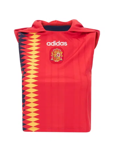 Adidas Originals Spain Bb Jsy Hooded Top In Red
