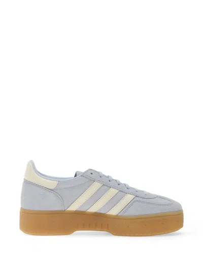 Adidas Originals Spezial Bold Three-striped Platform Sneakers In Blue