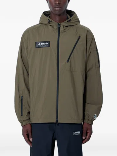 Adidas Originals Spezial Hooded Jacket In Gray
