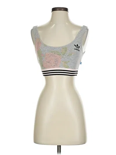Pre-owned Adidas Originals Sports Bra In Gray