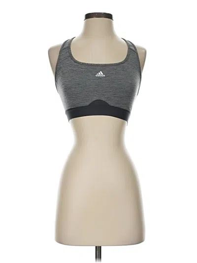 Pre-owned Adidas Originals Sports Bra In Gray