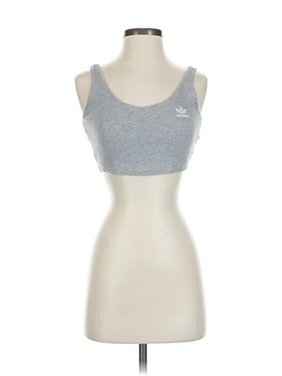 Pre-owned Adidas Originals Sports Bra In Silver