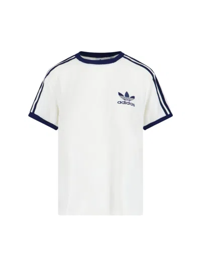 Adidas Originals 'sports Club' T-shirt In White