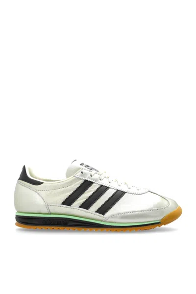 Adidas Originals Sl 72 Og Three-stripe Metallic-leather Sneakers In Silver