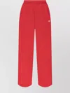 Adidas Originals Straight Trousers With Elastic Waistband And Side Stripes In Red