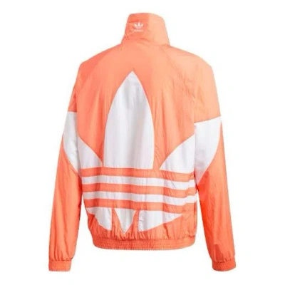 Adidas Originals Ss20 Big Trefoil Track Jacket For Men Orange/white