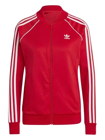 Adidas Originals Sst Adicolor Classics "better Scarlet" Jacket In Red