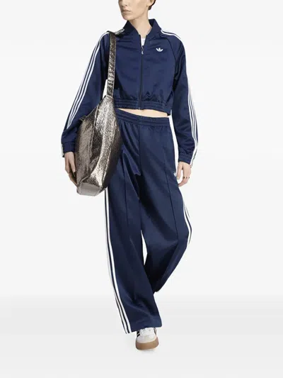 Adidas Originals Sst Cropped Jacket In Blue