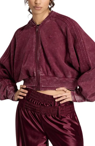 Adidas Originals Sst Double Layer Track Jacket In Brown