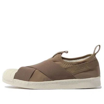 Adidas Originals Sst Slip-on Fleece 'brown'