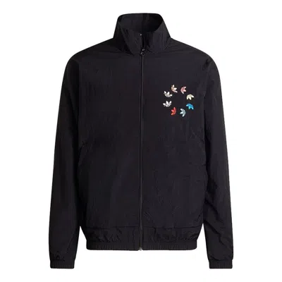 Adidas Originals St Woven Tt Casual Stand Collar Sports Jacket Black