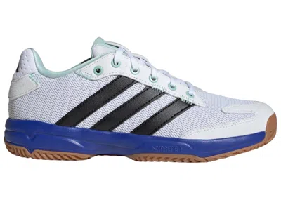 Pre-owned Adidas Originals Stabil Jr Sneakers In Cloud White/core Black/lucid Blue In Multi