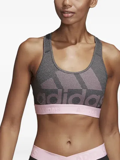 Adidas Originals Stadium Don't Rest Alphaskin "grey" Sports Bra In Gray