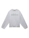 Adidas Originals Stadium Fleece "light Grey" Sweatshirt In Gray