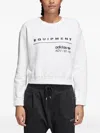 Adidas Originals Stadium Originals Eqt "white" Sweatshirt In White