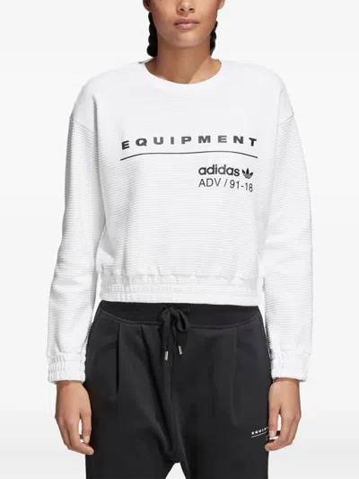 Adidas Originals Stadium Originals Eqt "white" Sweatshirt