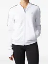 Adidas Originals Stadium Team Issue "white/grey" Track Jacket In White
