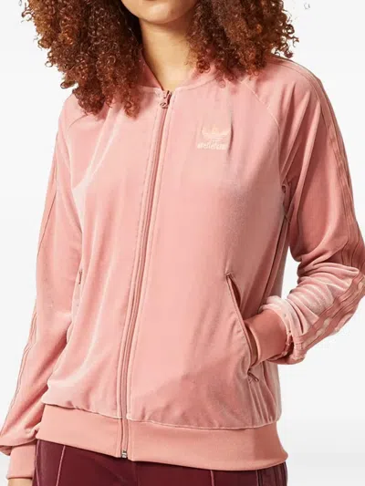 Adidas Originals Stadium Velvet Vibes "raw Pink" Track Jacket