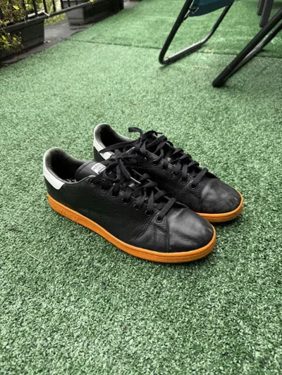 Pre-owned Adidas Originals Stan Smith Black Orange Shoes