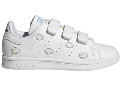 Pre-owned Adidas Originals Stan Smith Comfort Closure Hello Kitty Grey Sneakers In Cloud White/grey One/glow Blue