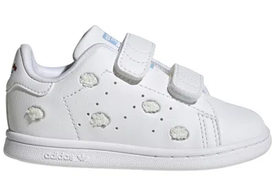 Pre-owned Adidas Originals Stan Smith Comfort Closure Hello Kitty Grey Sneakers In Cloud White/grey One/glow Blue