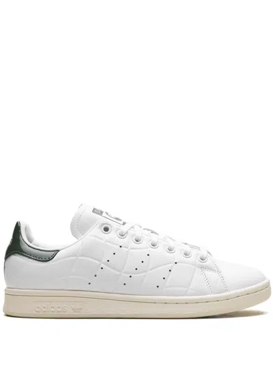Adidas Originals Stan Smith "dime White Green" Sneakers In Cloud White/collegiate Green/green Oxide