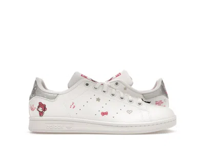 Pre-owned Adidas Originals Stan Smith Hello Kitty And Friends Sneakers In Cloud White/core Black/pink Fusion