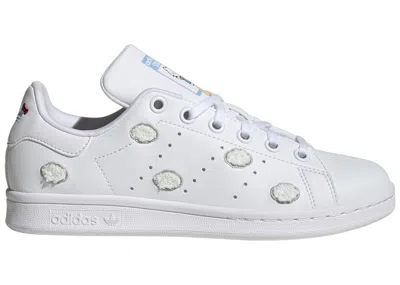 Pre-owned Adidas Originals Stan Smith Hello Kitty Grey Sneakers In Cloud White/grey One/glow Blue