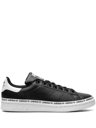 Adidas Originals Stan Smith Leather Sneakers In Black