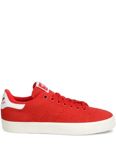 Adidas Originals Stan Smith Leather Sneakers In Red