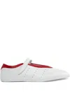 Adidas Originals White Stan Smith Lo Pro Ballerina Flats In Animal Print