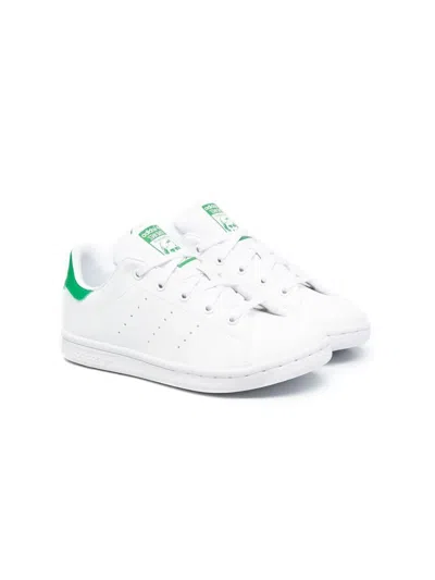 Adidas Originals Kids' Women's Stan Smith Low Top Sneakers In White/green