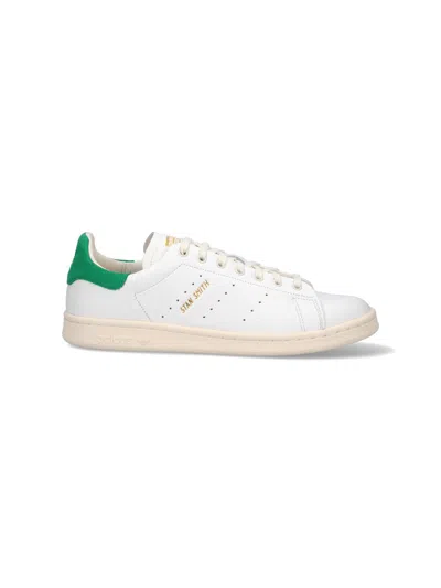 Adidas Originals Stan Smith Lux 运动鞋 In Cloud White/cream White/green