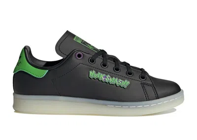 Pre-owned Adidas Originals Stan Smith Marvel Hulk Smash Sneakers In Core Black/pantone/cloud White