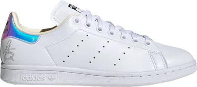 Pre-owned Adidas Originals Stan Smith Metallic Iridescent (women's) Sneakers In Cloud White/silver Metallic/ecru Tint