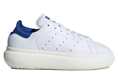Pre-owned Adidas Originals Stan Smith Platform White (women's) Sneakers In Cloud White/off White/royal Blue