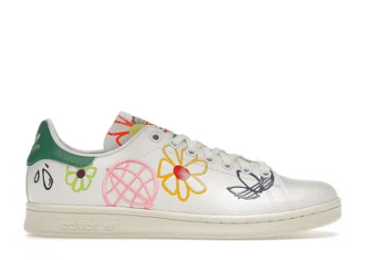 Pre-owned Adidas Originals Stan Smith Primegreen Floral (women's) Sneakers In White