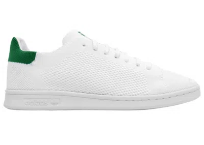 Pre-owned Adidas Originals Stan Smith Primeknit White Sneakers In Footwear White/green