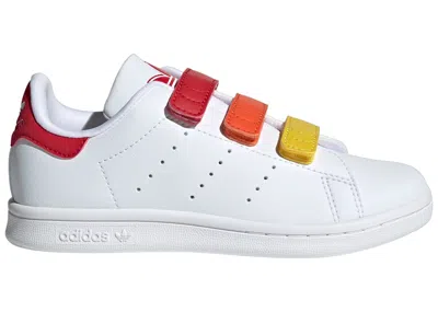Pre-owned Adidas Originals Stan Smith Sneakers In Cloud White/better Scarelet Red
