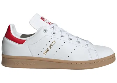 Pre-owned Adidas Originals Stan Smith Sneakers In Cloud White/better Scarelet Red/gum