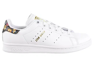 Pre-owned Adidas Originals Stan Smith White Gold Floral (women's) Sneakers In Cloud White/gold Metallic In Multi