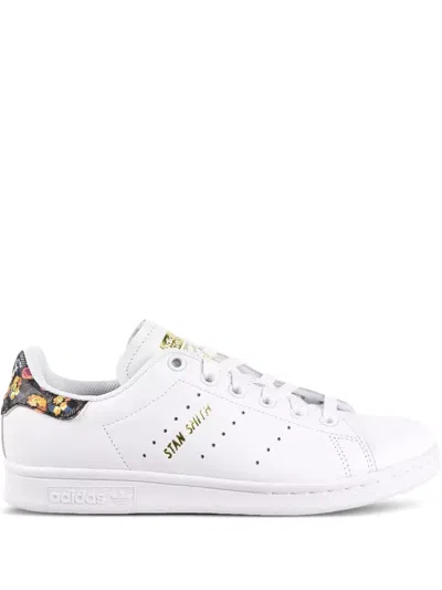 Adidas Originals Stan Smith "white/gold Floral" Sneakers